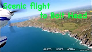 This must be the most scenic airfield in the country, Bolt Head.