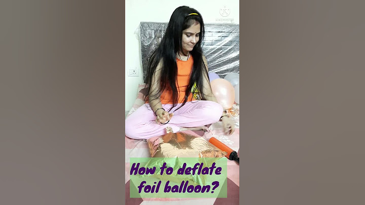 How to deflate foil balloon? | Reusing foil balloons | Birthday and anniversary decoration | #shorts