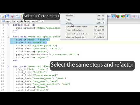 Test Refactoring: Move (no audio)