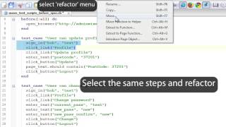 Test Refactoring: Move (no audio)