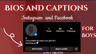 ATTITUDE  AND AESTHETIC INSTAGRAM BIOS AND CAPTIONS FOR BOYS ?|Attitude bios for boys?