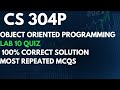 CS 304P LAB 10 QUIZ-SOLUTION FALL 2023