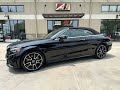 2020 Mercedes-Benz C300 Cabriolet in Black over Bahia Brown Leather Interior// SOLD!!