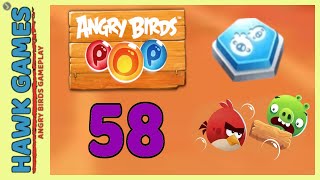 Angry Birds Stella POP Bubble Shooter Level 58 Hard - Walkthrough, No Boosters screenshot 3