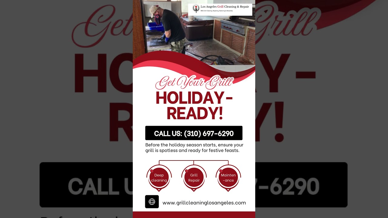 Get your grill holiday-ready with our professional grill cleaning and repair services.