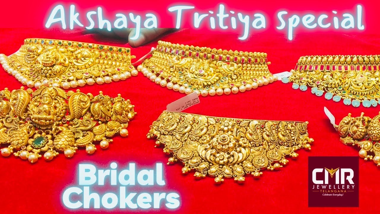 Exclusive CMR Bridal Chokers with weight|Light Weight 22crt Gold chokers 