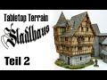 Tabletop Terrain: Ein Stadthaus selber bauen /  Teil 2  (für 25-28mm Figuren)