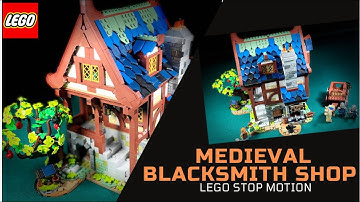 Medieval Blacksmith Shop - My Lego Stop Motion Building Set #56