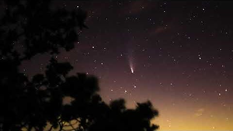 Neowise Comet Timelapse Over the South Downs, West Sussex, UK