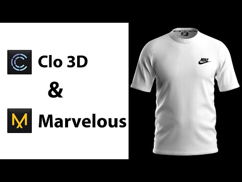 Cara Membuat desain Baju Kaos / T Shirt  - Clo3d - Marvelous designer