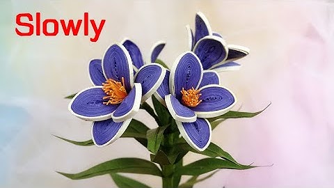 ABC TV | How To Make Lily Paper Flower (Slowly) | Paper Quilling - Craft Tutorial