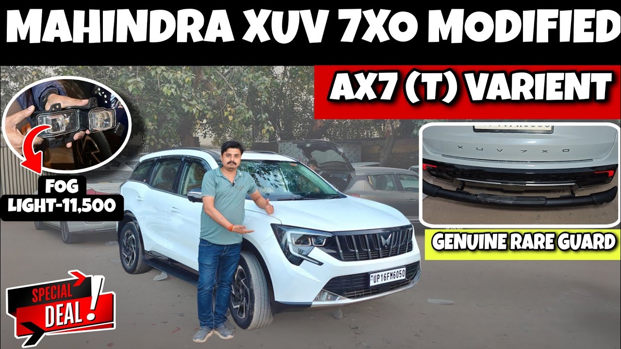 MAHINDRA XUV 7XO AX7 MODIFIED✅XUV 7XO AX7 MODIFICATION✅XUV 7XO FOG LIGHT INSTALL ✅#mahindra #xuv7xo