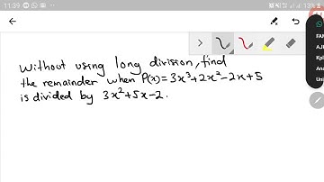 Polynomials: Find Remainder When Divisor is Quadratic