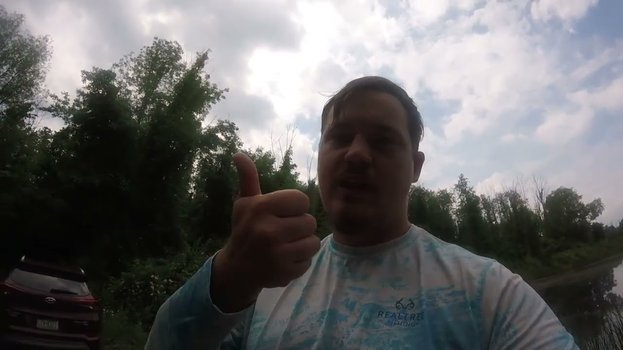 FROG FISHING HIDDEN POND…(BIG BASS CAUGHT)