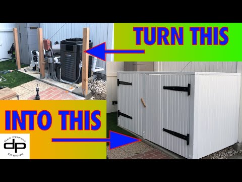 Video: DIY Pool Pump Fence to hide and silence your Pool Pump !!! (2021)