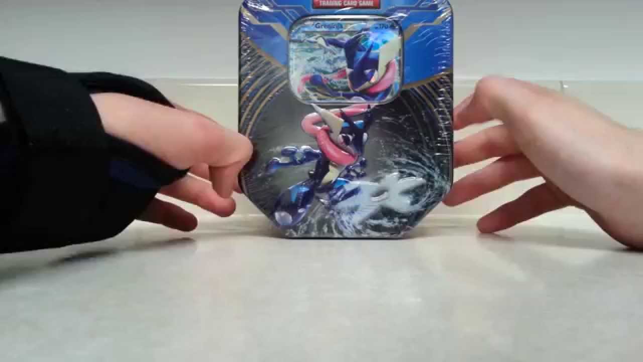 Pokémon Greninja EX Tin Opening (Amazing EX Pull!!!)