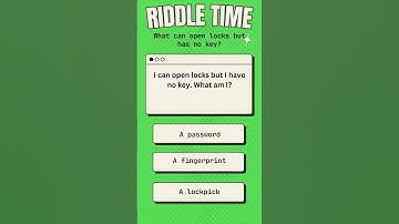 What Can Open Locks but Has No Key? 🔒✨ #shortsvideo