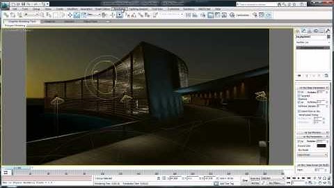 3dsMaxDesign-Rendering an exterior scene at dawn or dusk