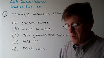 GRE Computer Science Question 07