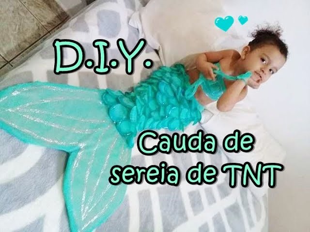 Fantasia Pequena Sereia Ariel Cauda Sereia Top Saia Infantil