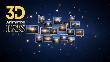 3D Animated Grid Gallery with HTML, CSS & JavaScript | Interactive Web Design