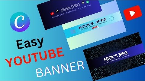 Create EASY YouTube Banner with Canva.