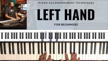 4 Left Hand Piano CHORD PATTERNS for Beginners