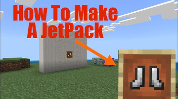 How To Make A JetPack In Minecraft Bedrock.