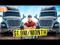 17 year old starts 19mmonth trucking business how