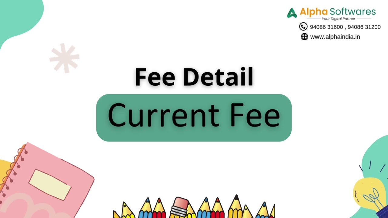Alpha Campus (Online ERP) - Current Fee Module | Best School, Classes & College ERP in India