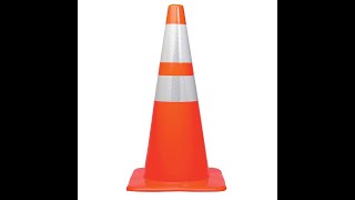 Drawing an orange traffic cone in MS PAINT!!!!!