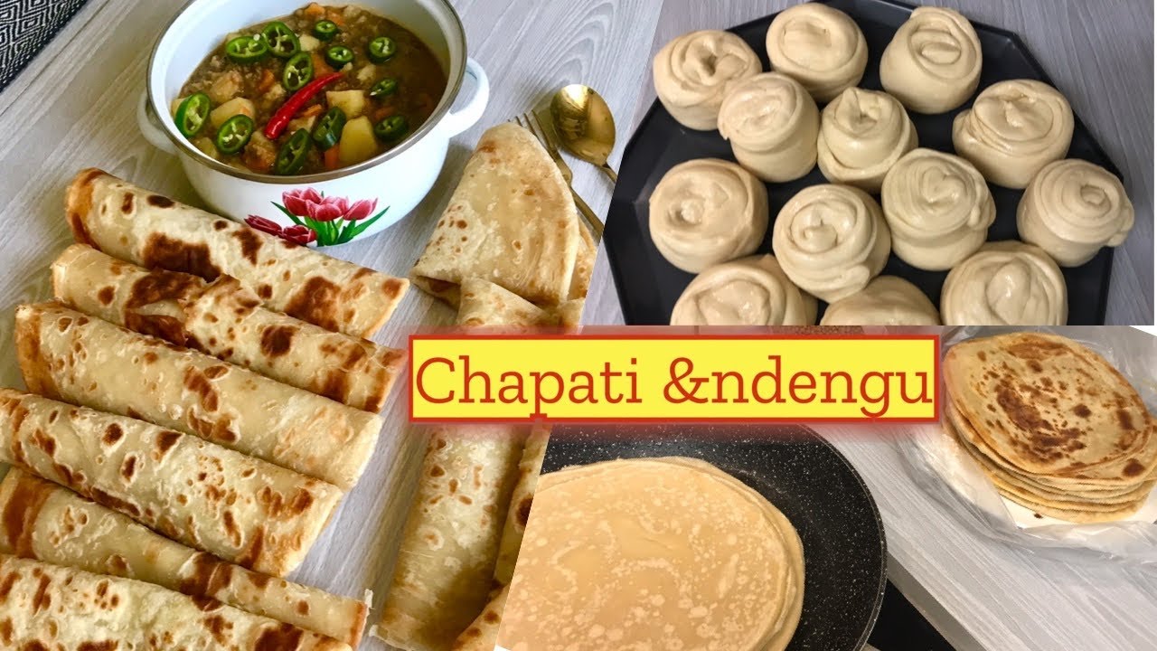 HOW TO COOK CHAPATIS AND NDENGU. Soft Kenyan chapati with GreenGram Stew. Chapati recipe # ...