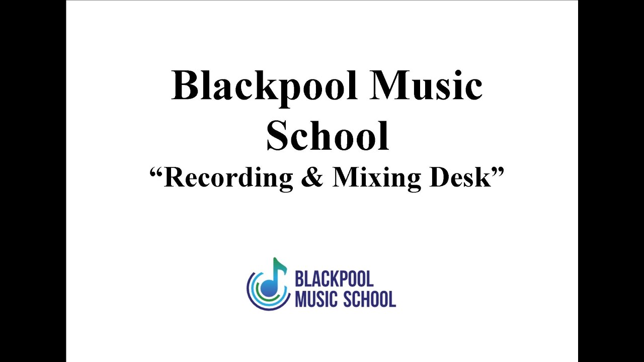Blackpool Music School Recording Equipment (Micro Tour).   BMS.  BMA. Green screened studio