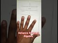 M.Sc (2nd Sem) Advance Abstract Algebra 2024 ! Previous Year Question Paper Advance Abstract Algebra