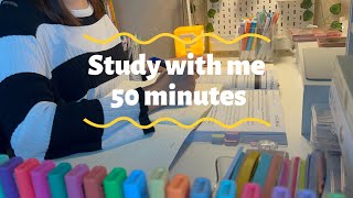 อ่านหนังสือกัน|STUDY WITH ME 50 minutes with music