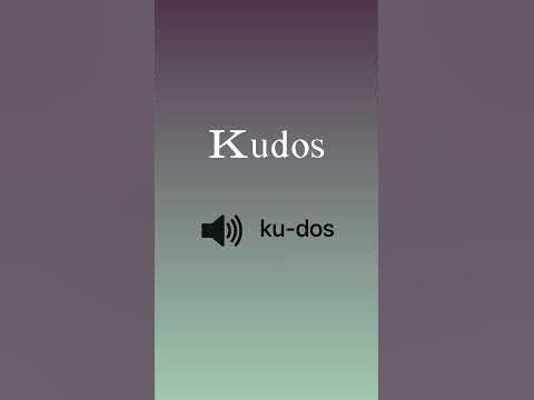 Kudos meaning #shorts 