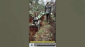 DIY Rotary Tiller Machine for Orchard Soil Loosening with 75% Efficiency Boost