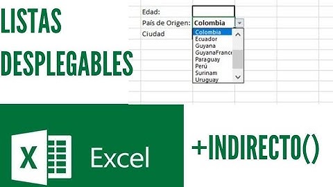 listas desplegables y dependientes en excel
