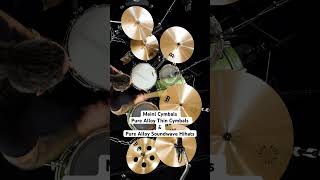 Pure Alloy Thin Cymbals & Pure Alloy Soundwave Hihats. Demo by @AdamTuminaro #shorts #drums #meinl