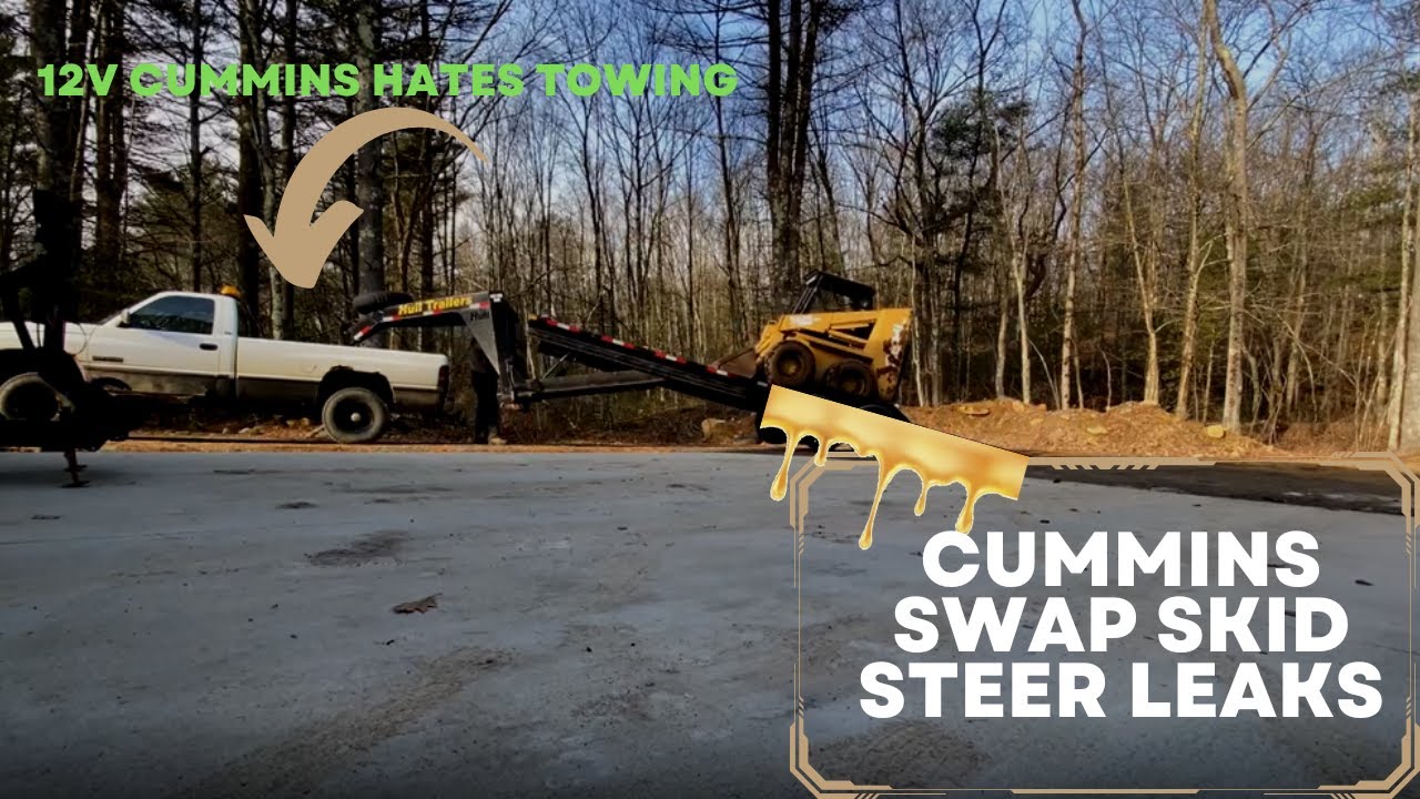 Cummins Swapped Gehl Skid Steer Hydraulic Leak Repair Talbot