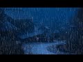 Barulho de chuva para dormir profundamente e relaxar  som de chuva vento e troves 4 sleep sounds