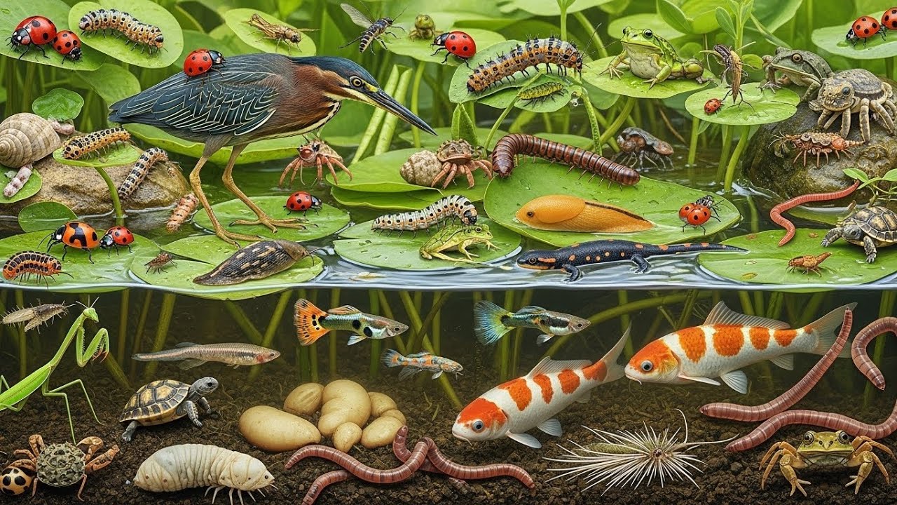 Scooping Wild Life From Muddy Water 🌊🐠Explorer Finds Lively Life in Shallow Water 💧🐠