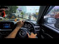 POV Drive 🚘 | Rainy Day Drive 🌧 | Brezza ZXI 2023 CNG | VEHICULAR | #rainyday #relaxingdrive