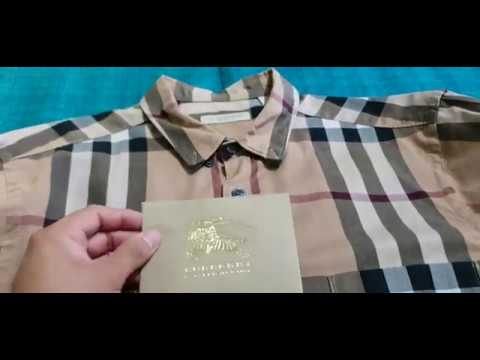 Burberry shirt real vs fake review. How to spot fake Burberry Brit shirts 