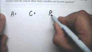 Equation Story Problem 55 Concert Tickets - Tutor Algebra