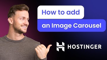 How to add an Image Carousel to Hostinger