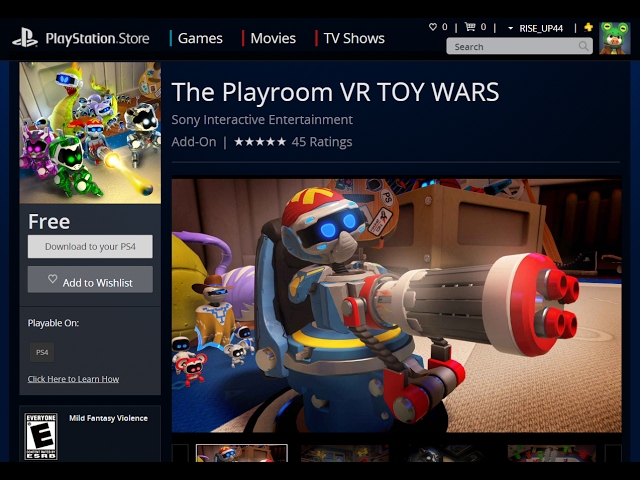 The Playroom Vr Toy Wars On Playstation Vr New Free Add On Youtube