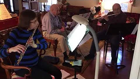 Aaron and Bill play Faure Pavane trio with Mary Ha...