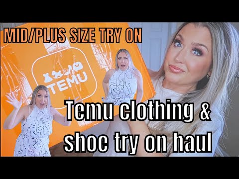 TEMU SHOES AND MID/PLUS SIZE CLOTHING TRY ON HAUL | HOTMESS MOMMA VLOGS