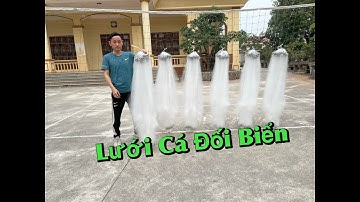 Lưới Cá Đối Biển.Cao 1,2x100m  3,5cm - ( Thả Nổi ).Phao To - Chống Mắc